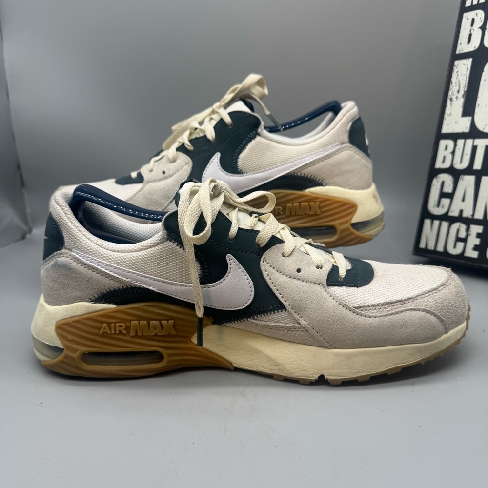 Nike Air Max Excee Shoes Men's Size 10.5  Sail Brown Deep Jungle Sneakers - Picture 3 of 8